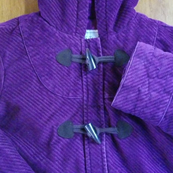 Quilted Corduroy Fleece Toggle Zip Jacket L - Picture 2 of 8